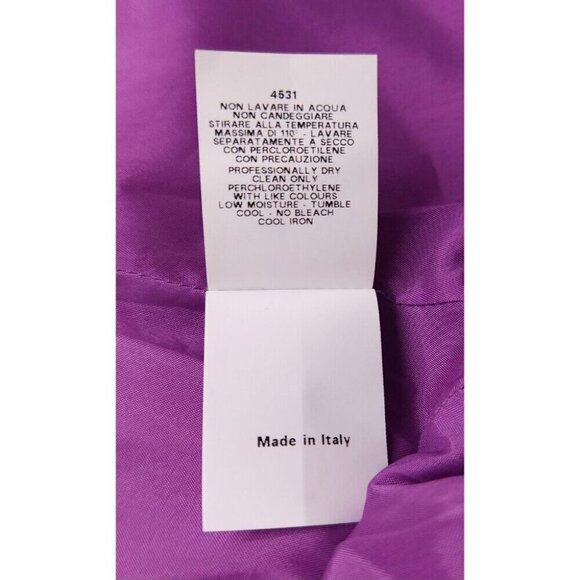 Moschino Cheap And Chic One Shoulder Midi Dress Size 42 US 8 Purple $349 - Picture 11 of 11